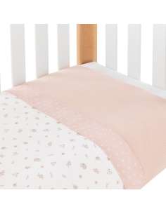 Funda Nórdica Minicuna 70x77x1cm Calma Rosa Cambrass 2