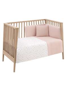 Juego 2 PCS.F. Nórdica Cuna 70 Calma Rosa 110x170x3cm...