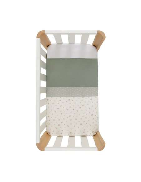 Funda Nórdica Minicuna 70x77x1cm Calma Verde Cambrass