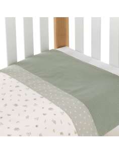 Funda Nórdica Minicuna 70x77x1cm Calma Verde Cambrass 2