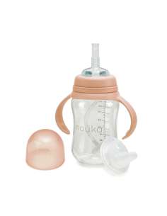 Taza Transitional con Pajita Flexible con Peso 240ml...