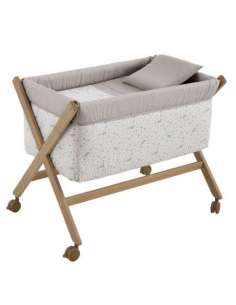 Minicuna Tijera Madera Abete Beige/Natural 55x87x74cm...