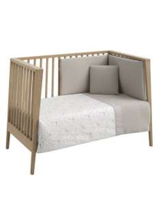 Juego 2 PCS.F. Nórdica Cuna 70 Abete Beige 110x170x3cm...
