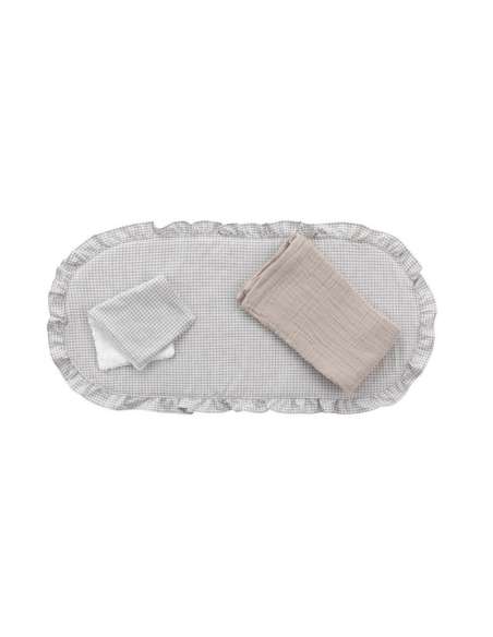 Pack Colcha Capazo Polo Grey 35x75x1cm Cambrass