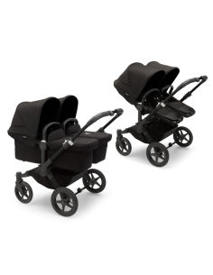 Cochecito Duo Donkey 5 Gemelar con Chasis en negro y base... 2