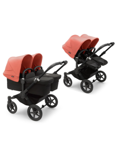 Cochecito Duo Donkey 5 Gemelar con Chasis en negro y base... 2