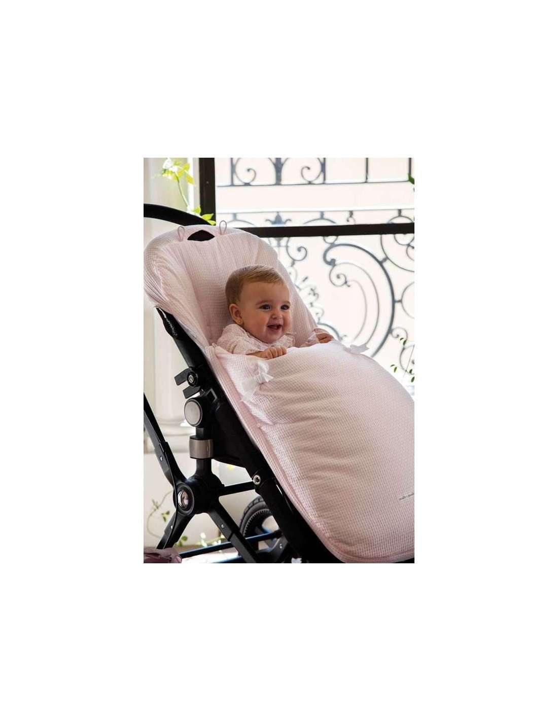 Saco universal para silla de paseo Nido rosa de Pasito a Pasito