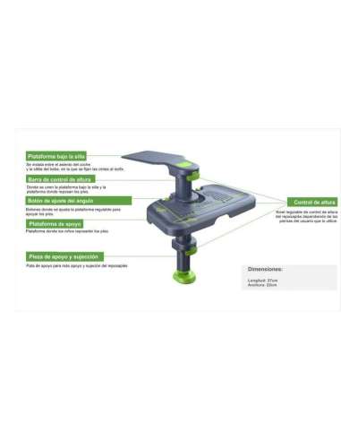 REPOSAPIÉS PARA SILLA DE AUTO MARK LEONE 3