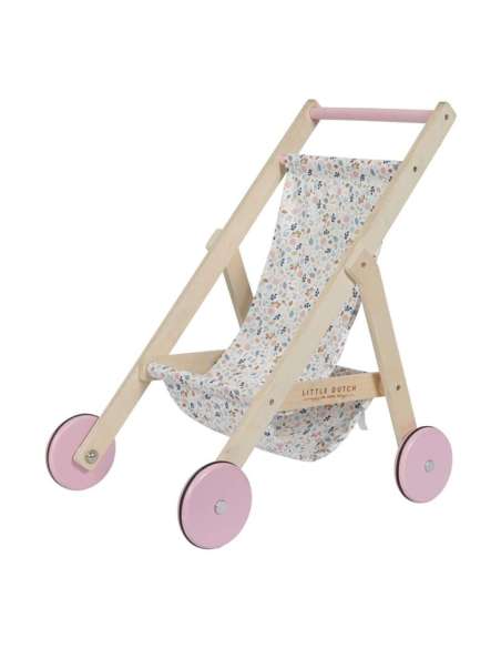 COCHECITO DE MUÑECAS FLORES LITTLE DUTCH