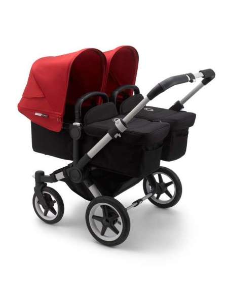 Bugaboo Donkey 3 Gemelar Chasis Aluminio/Base Negro Completo