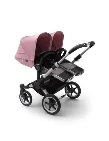 Bugaboo Donkey 3 Gemelar Chasis Aluminio/Base Gris Melange Completo