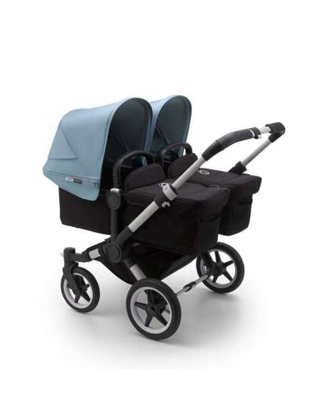 Bugaboo Donkey 3 Gemelar Chasis Aluminio/Base Negro Completo