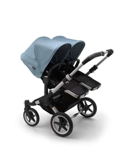 Bugaboo Donkey 3 Gemelar Chasis Aluminio/Base Negro Completo