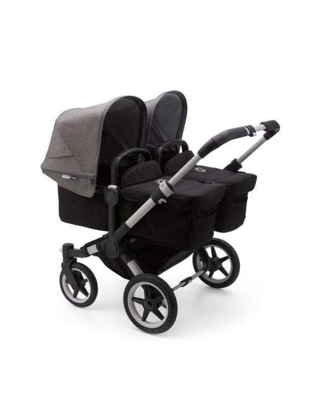 Bugaboo Donkey 3 Gemelar Chasis Aluminio/Base Negro Completo