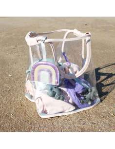 BOLSO DE PLAYA PLAY AND STORE TALLYTATE TRANSPARENTE 2