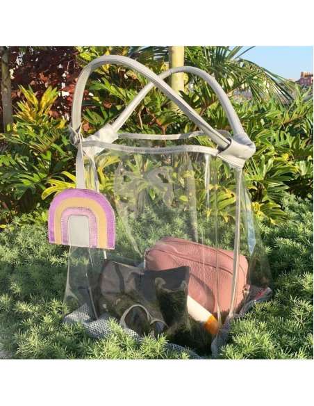 BOLSO DE PLAYA PLAY AND STORE TALLYTATE TRANSPARENTE
