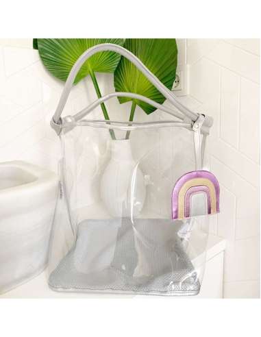 BOLSO DE PLAYA PLAY AND STORE TALLYTATE TRANSPARENTE