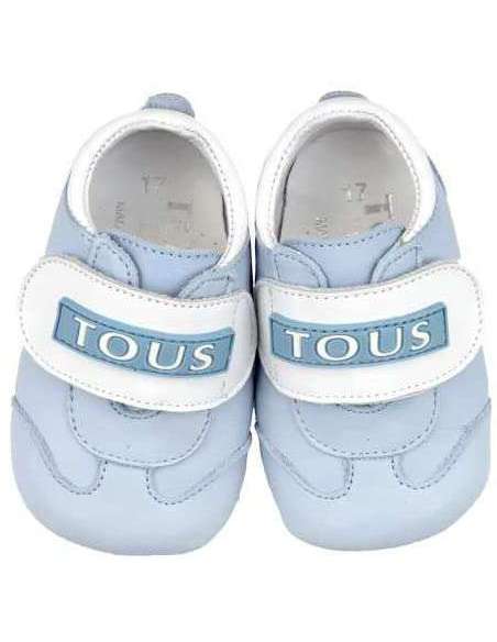 Patuco de piel deportiva TOUS Azul