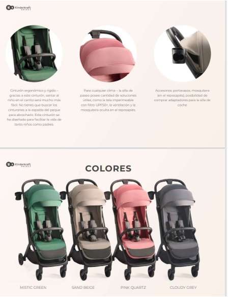 Silla de paseo Nubi 2 Kinderkraft beige