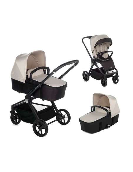 Cochecito dúo Stratos 2 piezas con capazo Stratos Be Cool Be Rock (beige)