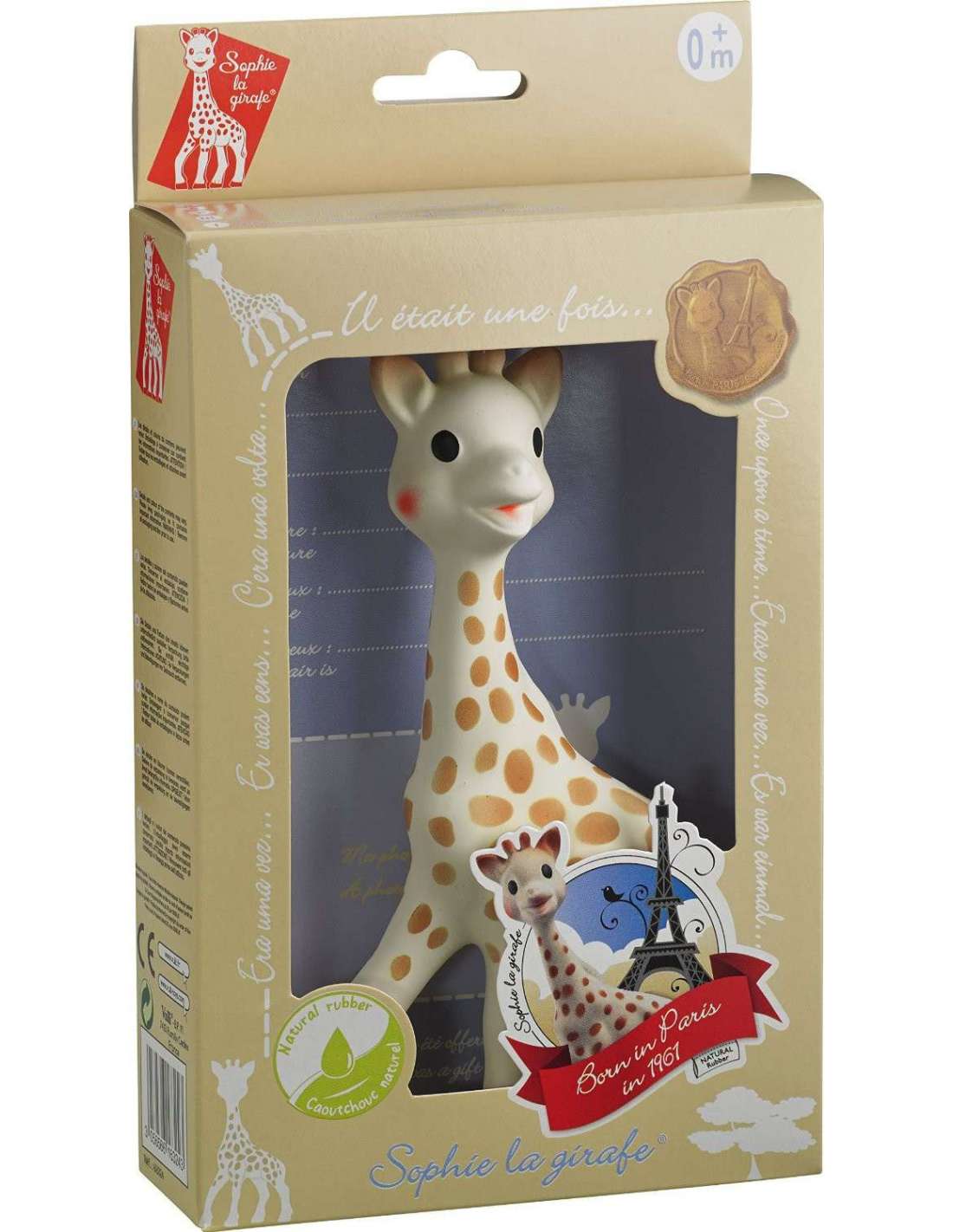 Regalo para bebé, mordedor sophie la jirafa en caja regalo