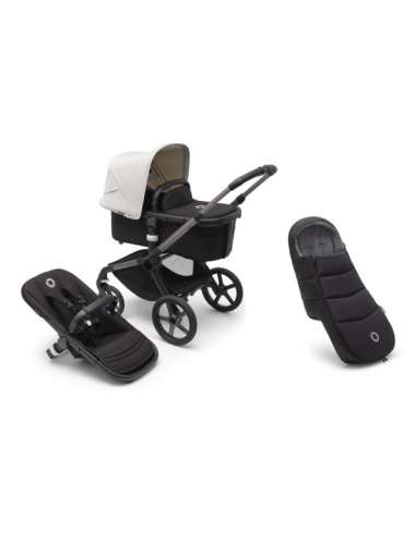 BUGABOO FOX 5 GRAFITO/ NEGRO MEDIANOCHE/ MISTY WHITE + SACO