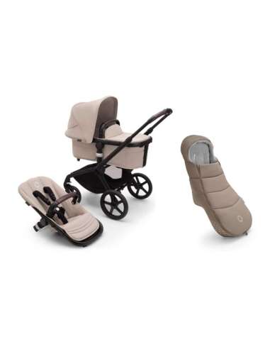 BUGABOO FOX 5 NEGRO/ DESERT TAUPE/ DESERT TAUPE + SACO