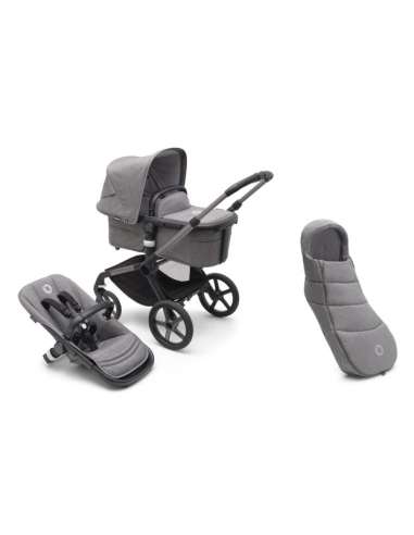 BUGABOO FOX 5 GRAFITO/ GRIS MELANGE/ GRIS MELANGE + SACO