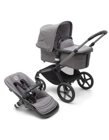 BUGABOO FOX 5 GRAFITO/ GRIS MELANGE/ GRIS MELANGE