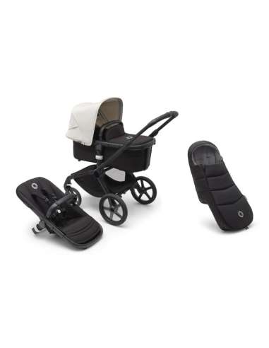 BUGABOO FOX 5 NEGRO/ NEGRO/ MISTY WHITE + SACO