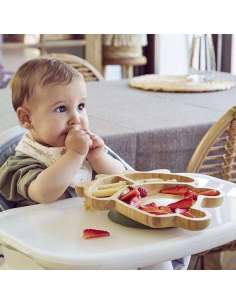 Plato Compartimentado con ventosa Miniland 2