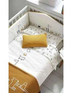 COLCHA + PROTECTOR ANIMALS PETITPRAIA